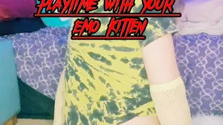 Playtime with your emo Kitten