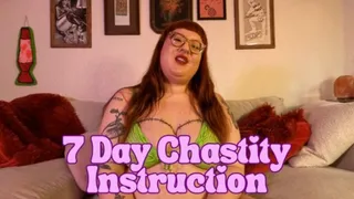 7 Day Chastity Instructions