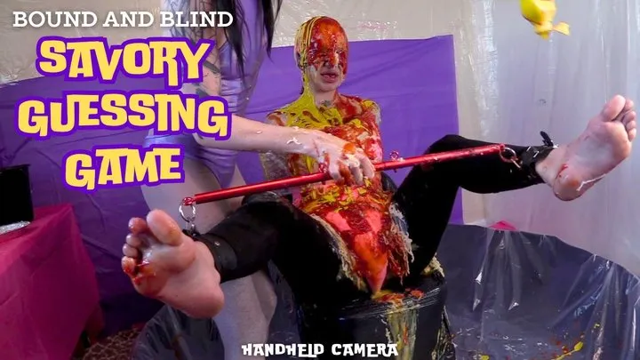 Blind and Bound Savory Guessing Game : Handheld Camera