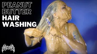 Peanut Butter Hair Washing
