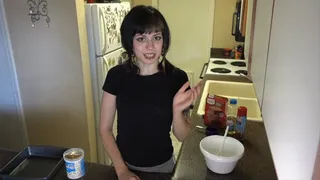 Baking Brownies Naked Instruction