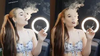 Lungs getting filled like never before, huge clouds, super deep drags - Smokingrapunzel