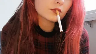 Smoking fetish girll