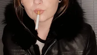 Smoking and leather fetish