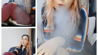 Relaxing with a cigarette - Smokingrapunzel