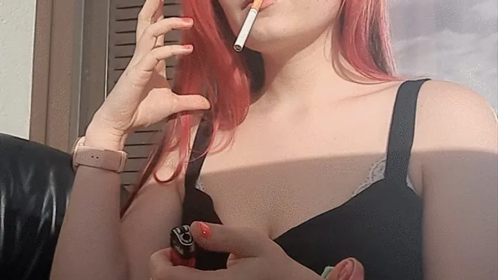 Enjoying a cig in natural sunlight