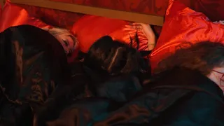 Lesbian Femdom Sleepover Threesome