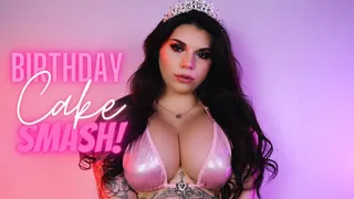 Birthday Goddess Cake SMASH!