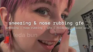 sneezing n nose rubbing gfe