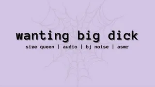 wanting your big dick audio