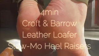 4min Croft&Barrow leather loafer slow-mo heel raisers