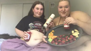 BIG FATTIES MESSY WHIPPED CREAM & FRUIT STUFFING!