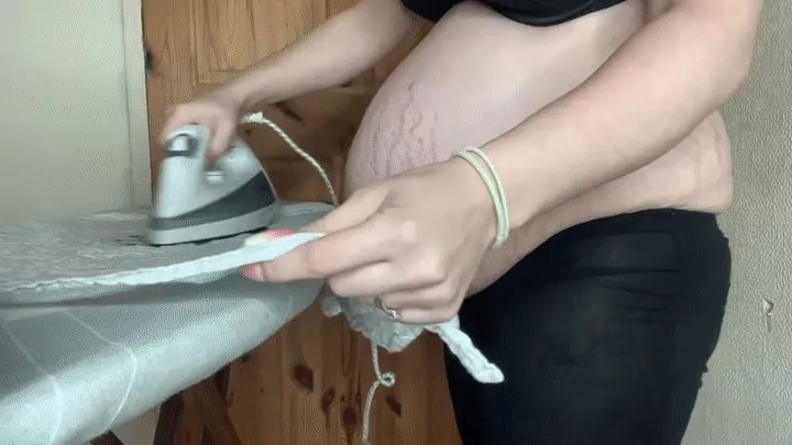 MastersLBS 23 weeks pregnant ironing