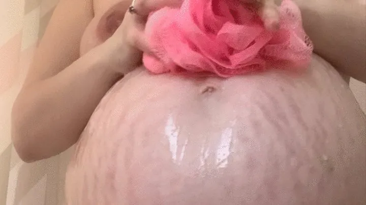 MastersLBS 25 weeks pregnant shower masturbation