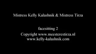 Mistress Tirza and Mistress kelly face sitting 2