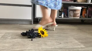 Trampling grapes!