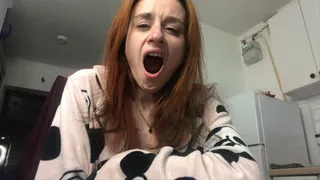 Yawning fetish!