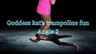 Goddess Kat's trampoline fun(angle2)