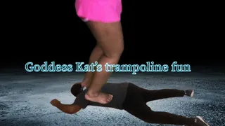 Goddess Kat's trampoline fun(Angle1)