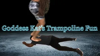 Goddess Kat's trampoline fun