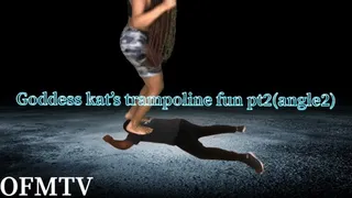 Goddess Kat's trampoline fun PT2 (angle2)