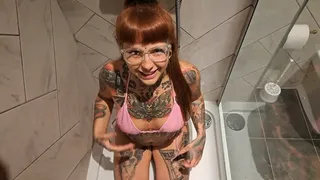 PISSY BBC BLOWJOB!! PEE AND SPIT PLAY