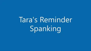 Tara's Reminder Spanking