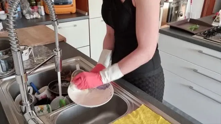 Rubber Gloves Dishwashing
