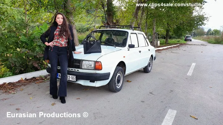 68 - Katya Skoda driving in boots