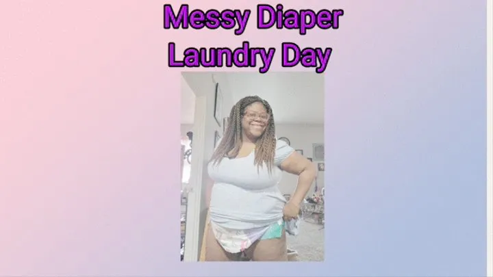 Tiana's Fantasies Enema Task Diapered and Messy At The Laundromat