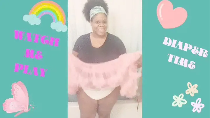Ebony Diapered Girl Bathroom Secrets