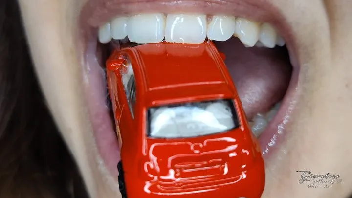 tasting a tiny car