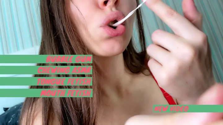 Bubble gum chewing ASMR