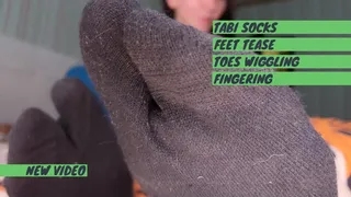 Tabi socks tease