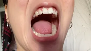Aurora's White Teeth Tease