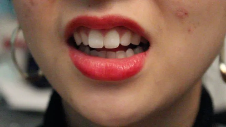 Aurora Shows Her Beautiful Teeth