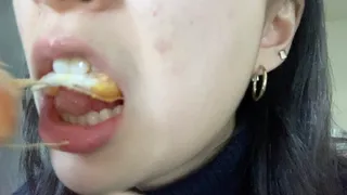 Aurora's Mouth Eats Tangerines