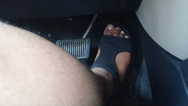 Driving Home And Getting Startled - Hairy Legs - Sandals