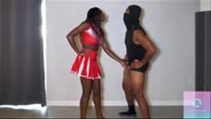 Ebony Cheerleader Punishes Slave