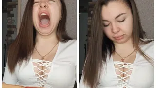 A deep throat? Or a beautiful girl's yawning mouth?!