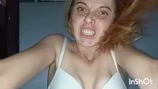 Crazy psycho patient beats her slave PART 2!