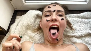 Spiders attacking your face