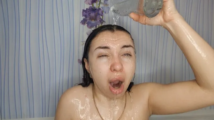 mermaid taking a bath