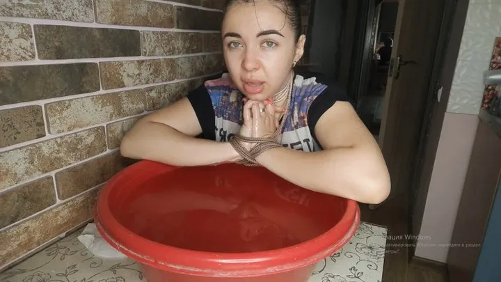 Compulsory dipping in a bowl of water!