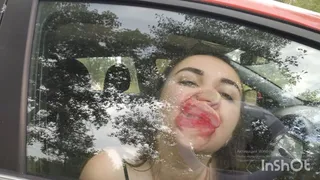 crush my face against the car window Part2