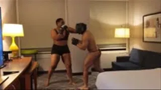 Nina the 6'1 Amazon's Boxing Beatdown of Hoodman