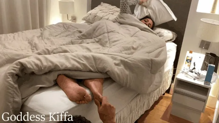 Goddess Kiffa and Mr Pine - Cuckold REAL life EP 9 - Cuck Massage Kiffa feet while alpha record it - CUCKOLD - FOOTSTOOL -FOOT HUMILIATION - FOOT SLAVE - ALPHA COUPLE HUMILIATION - SOLES - BACKSTAGE