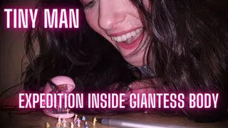 Tiny Man Expedition Inside Giantess Body