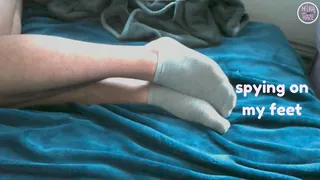 Foot Fetish Voyeur Spying On My Feet