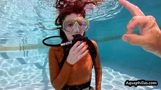 Aquaphilias- Constance- Her First SCUBA Lesson